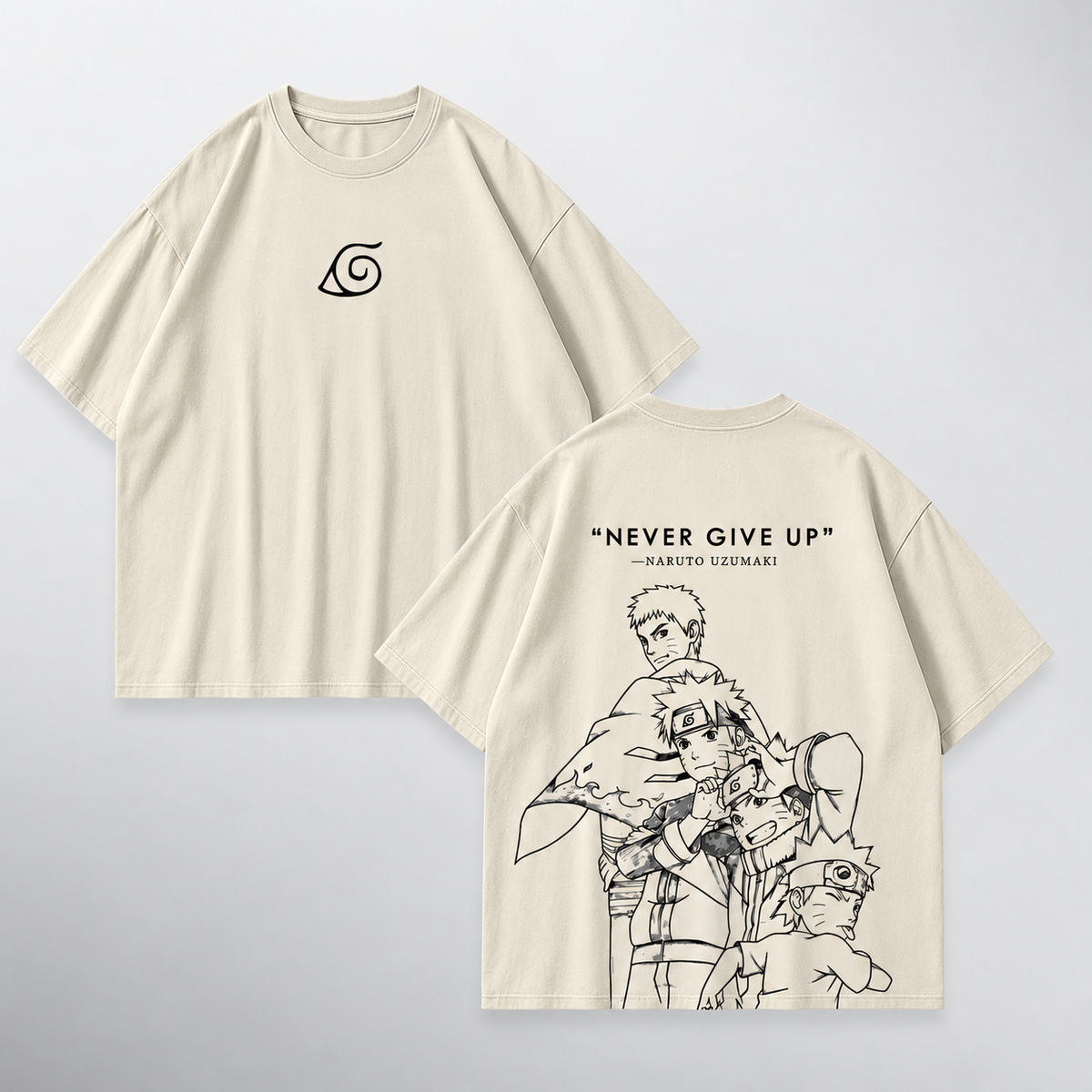 Naruto Never Give Up · Beige