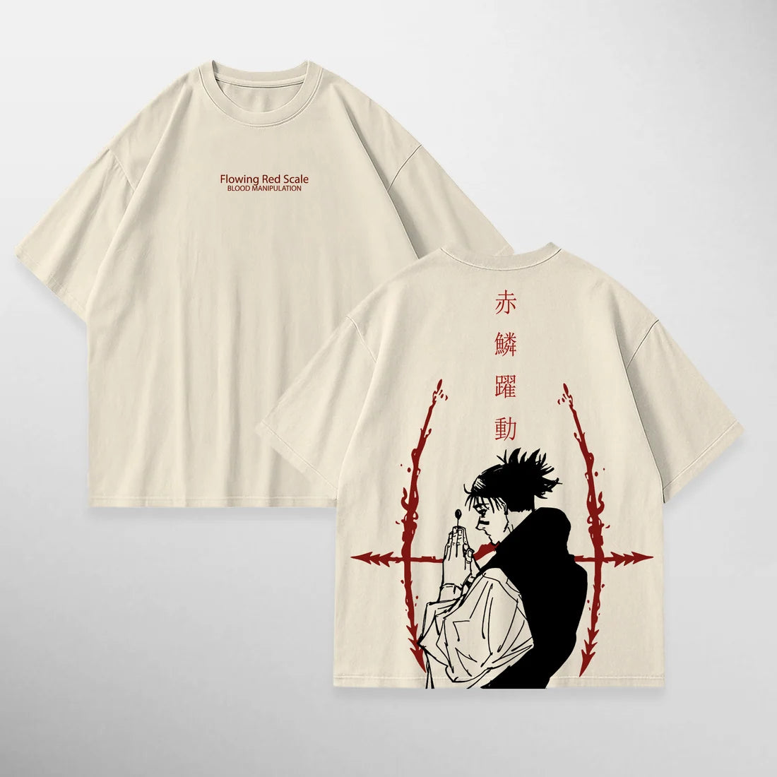Gazzabini Tees Choso Flowing Red Scale beige