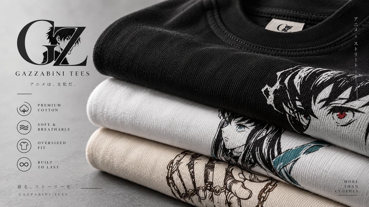 Gazzabini Tees premium anime streetwear