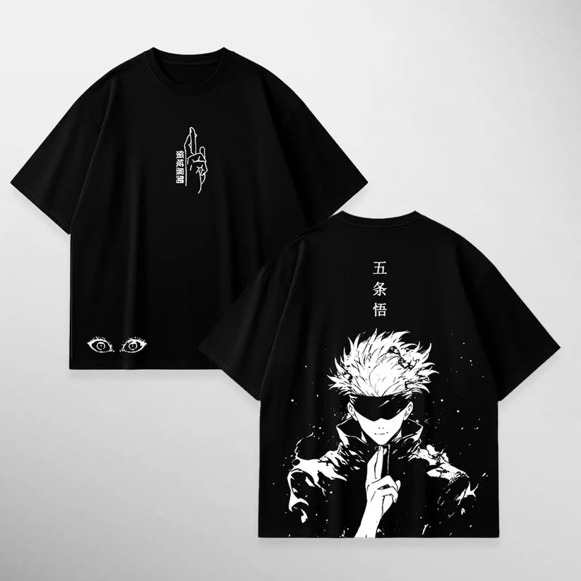 Gazzabini Tees Gojo Dark Aura negro