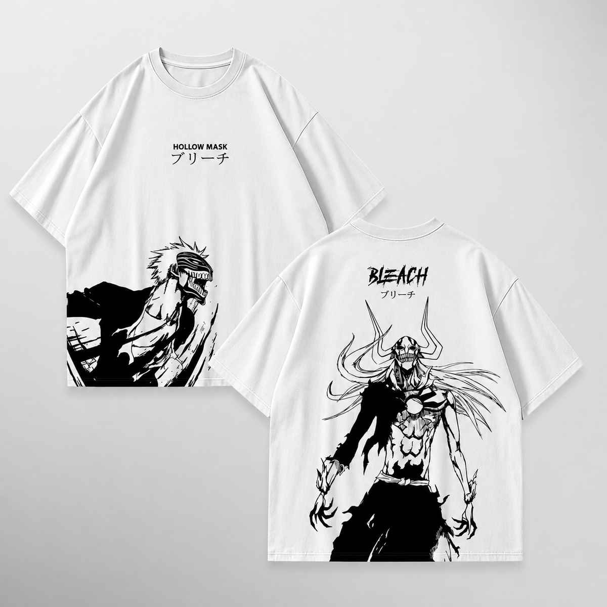 Ichigo Hollow Mask · Blanco · Monocromo