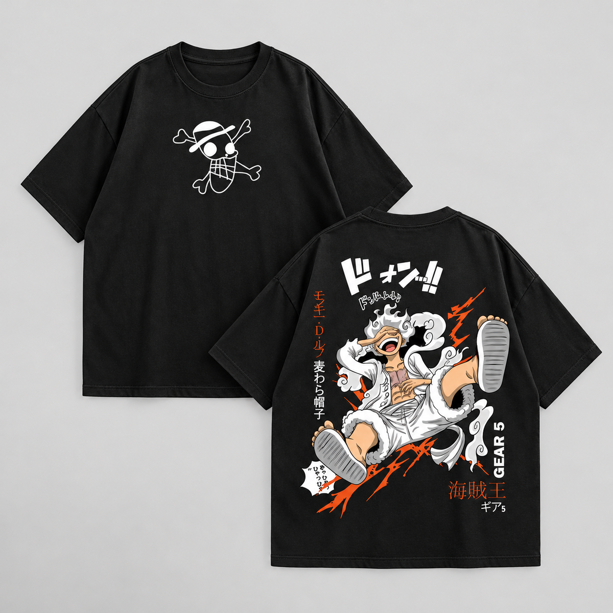 Luffy Gear 5 · Negro