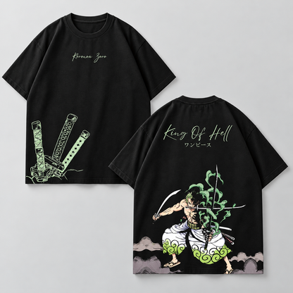 Zoro Espadas Verdes · Negro