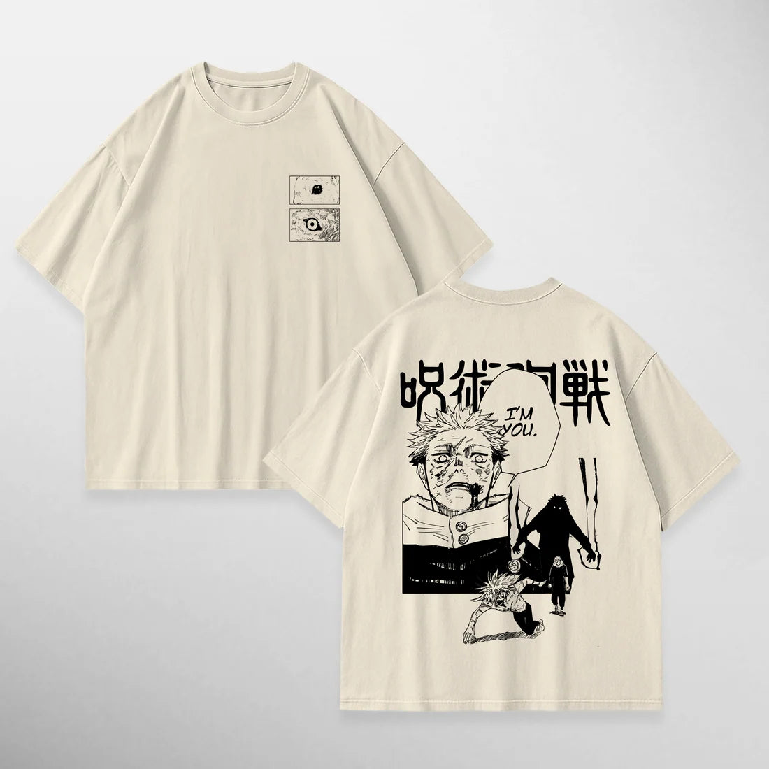 Gazzabini Tees Yuji Itadori I'm You beige